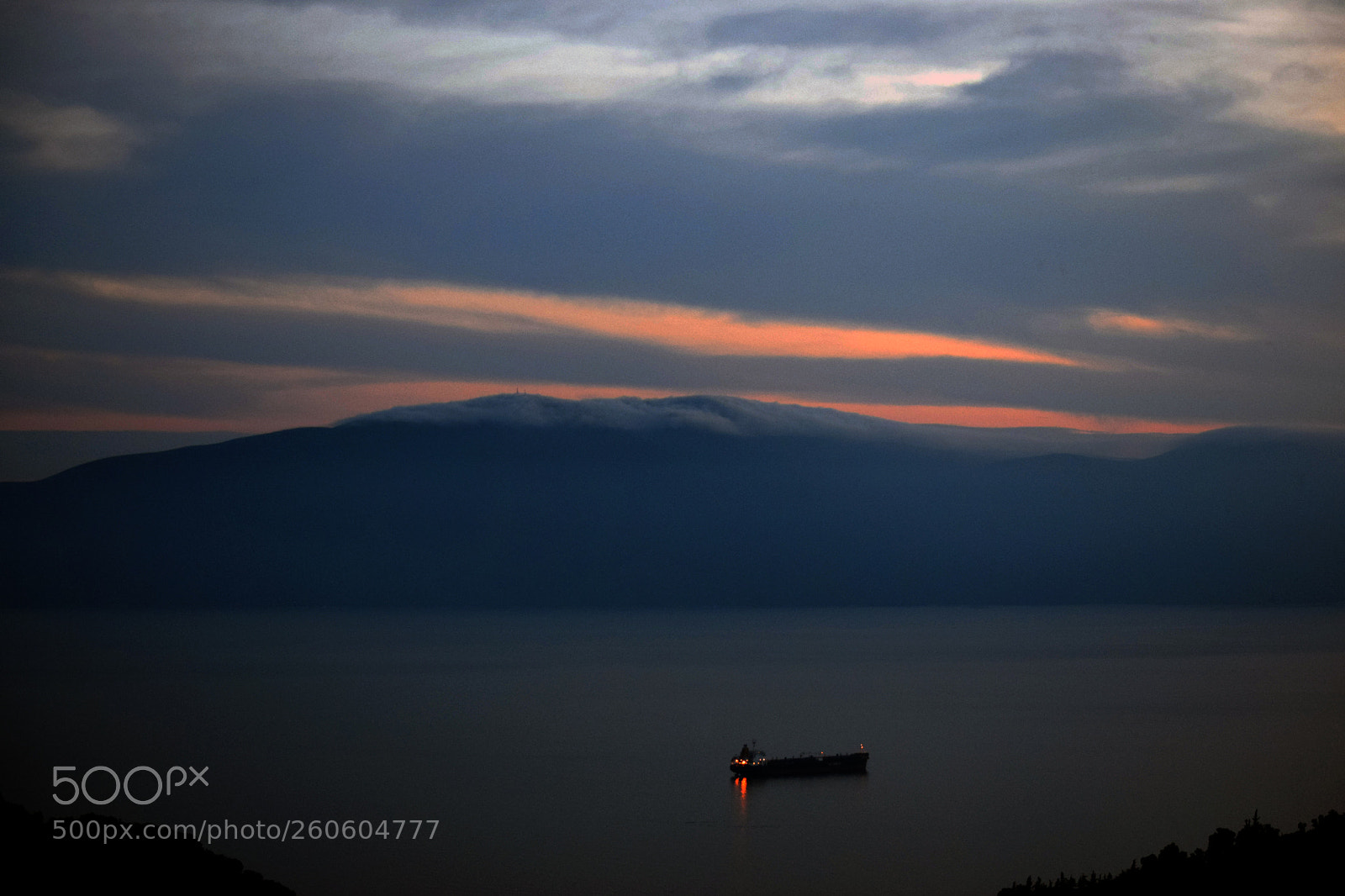 Nikon D5300 sample photo. Ship, sea & mountains photography