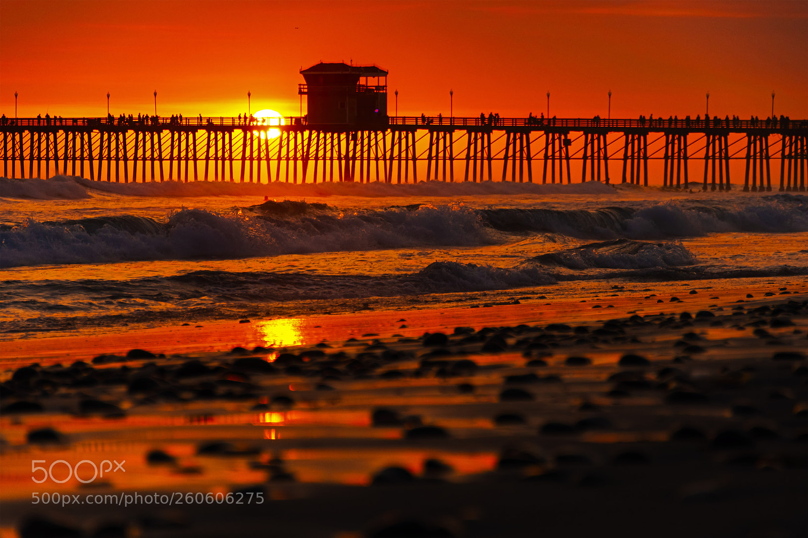 Nikon D500 sample photo. Golden sunset at oceanside photography