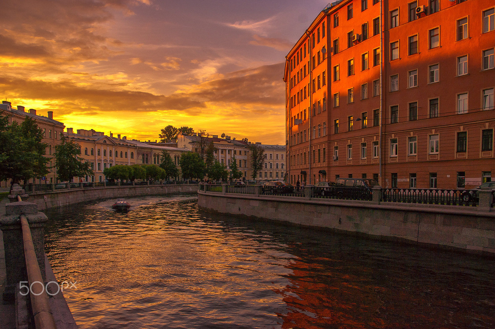 Pentax K20D sample photo. Sunset in saint petersburg photography