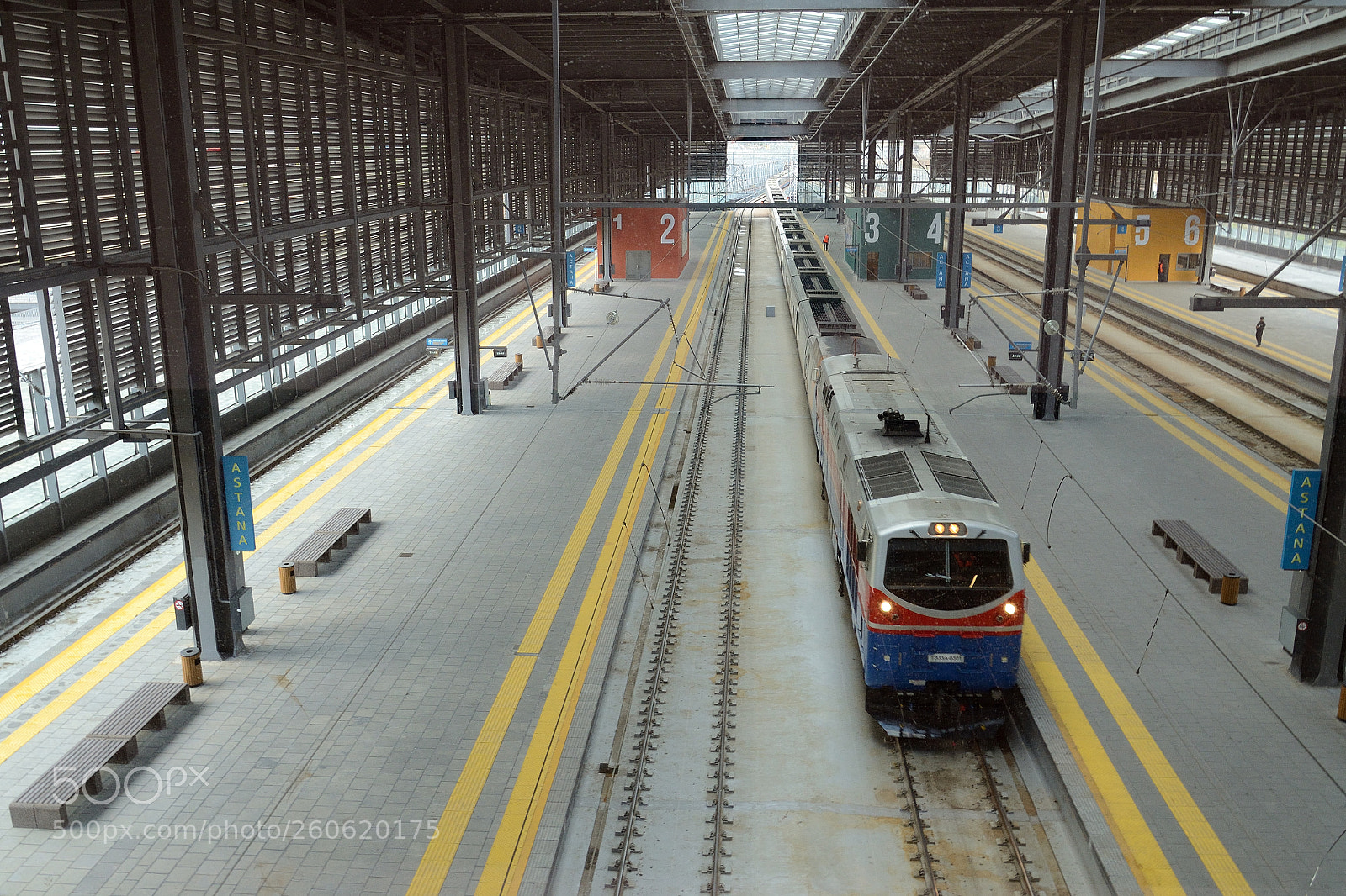 Nikon D5100 sample photo. Astana nurly jol railway photography