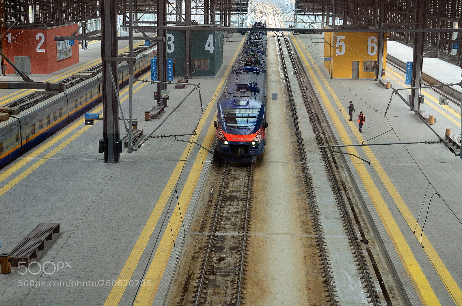 Nikon D5100 sample photo. Astana nurly jol railway photography