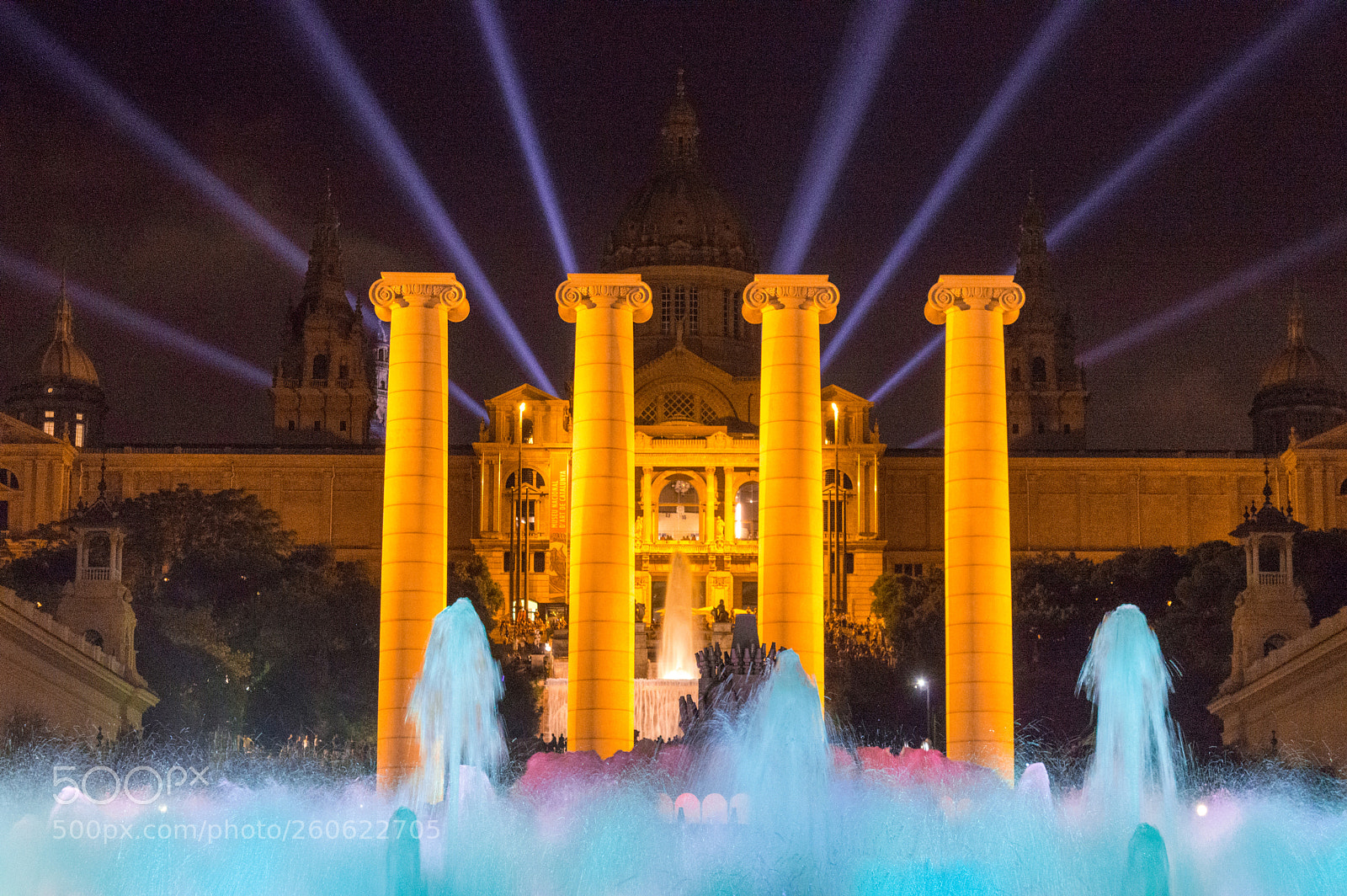 Nikon D3200 sample photo. Magic fountain of montju photography