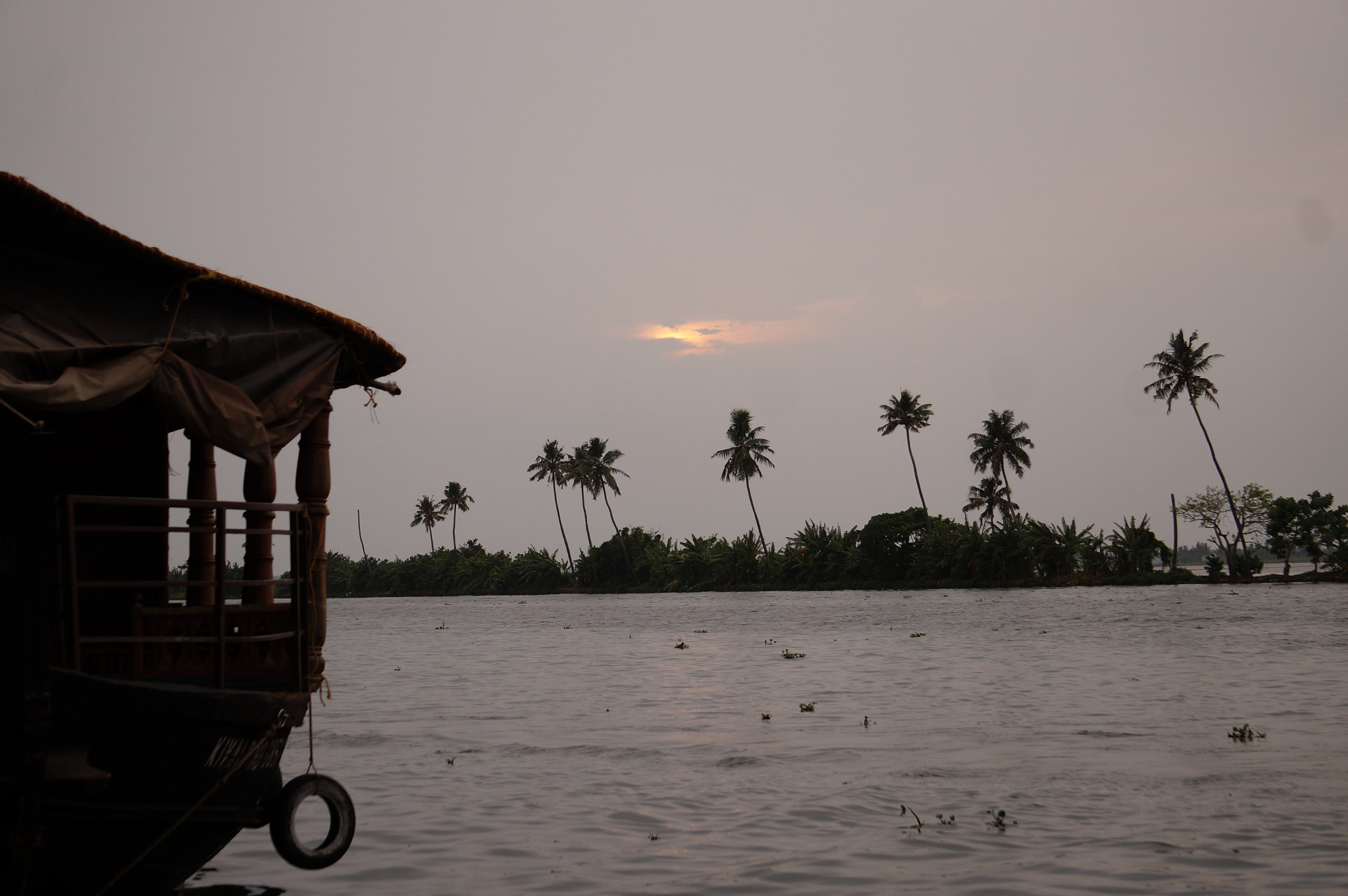 Sony Alpha a3500 sample photo. Kumarkom boat house photography