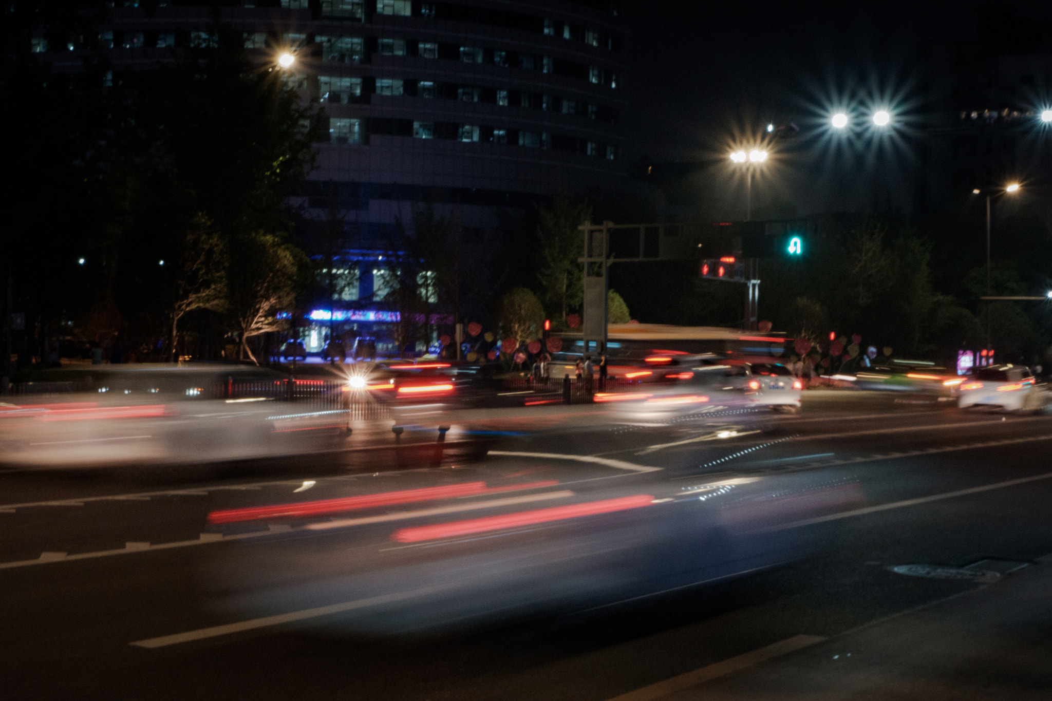 Fujifilm X-A3 sample photo. Hometown crossroad nightscene photography