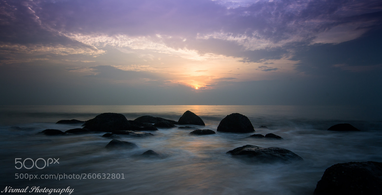 Nikon D3100 sample photo. Sunrise at kovalam photography