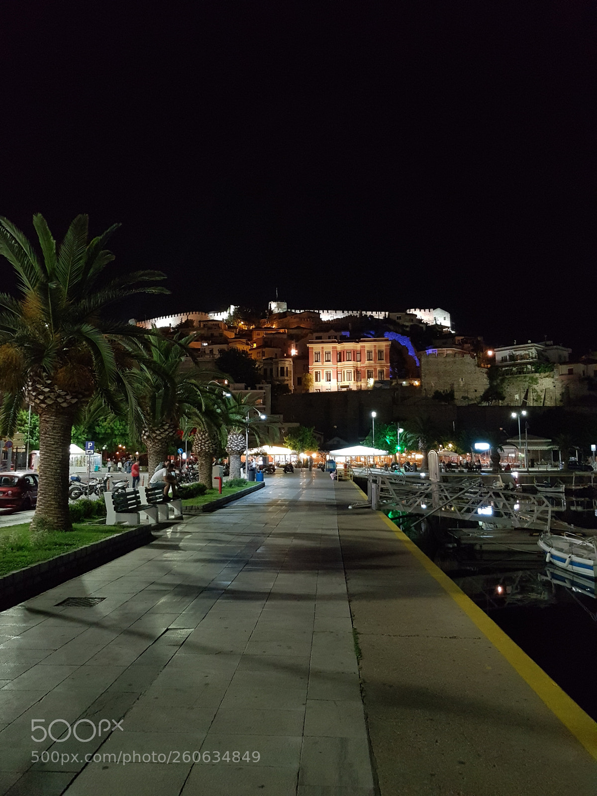 Samsung Galaxy S7 sample photo. Kavala at night photography