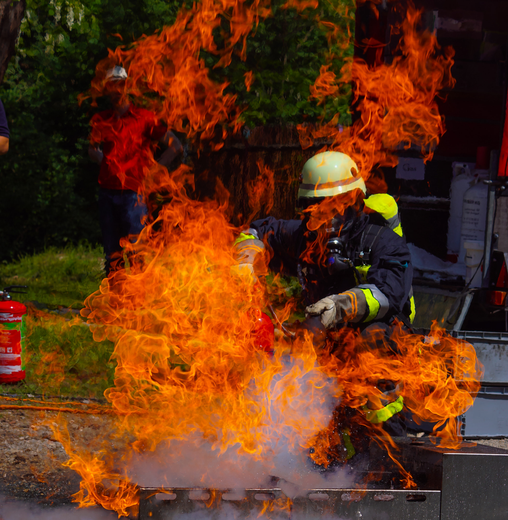 Sony SLT-A68 sample photo. Firefighter photography