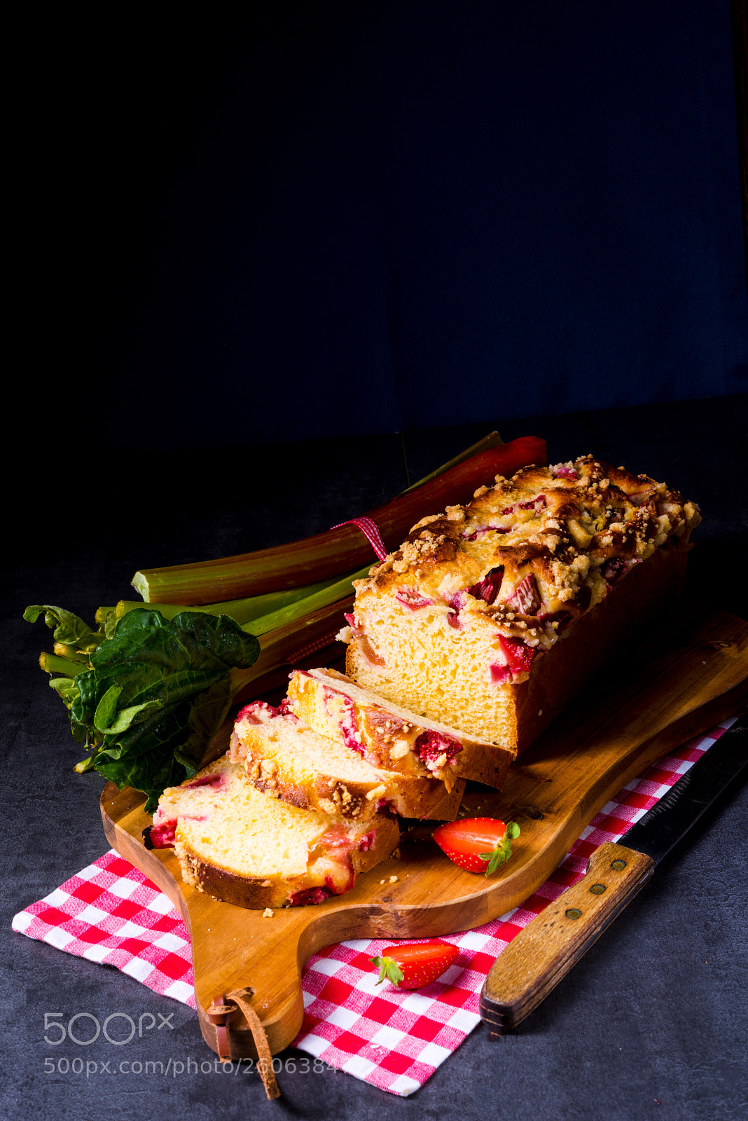 Nikon D810 sample photo. Brioches with rhubarb, strawberry photography