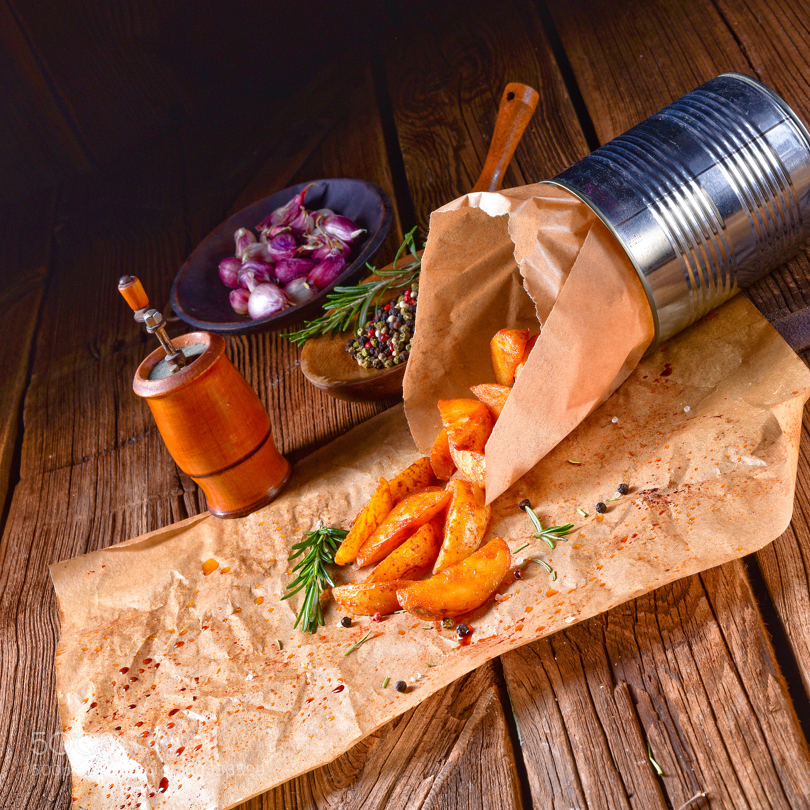 Nikon D810 sample photo. Rosemary potato wedges from photography