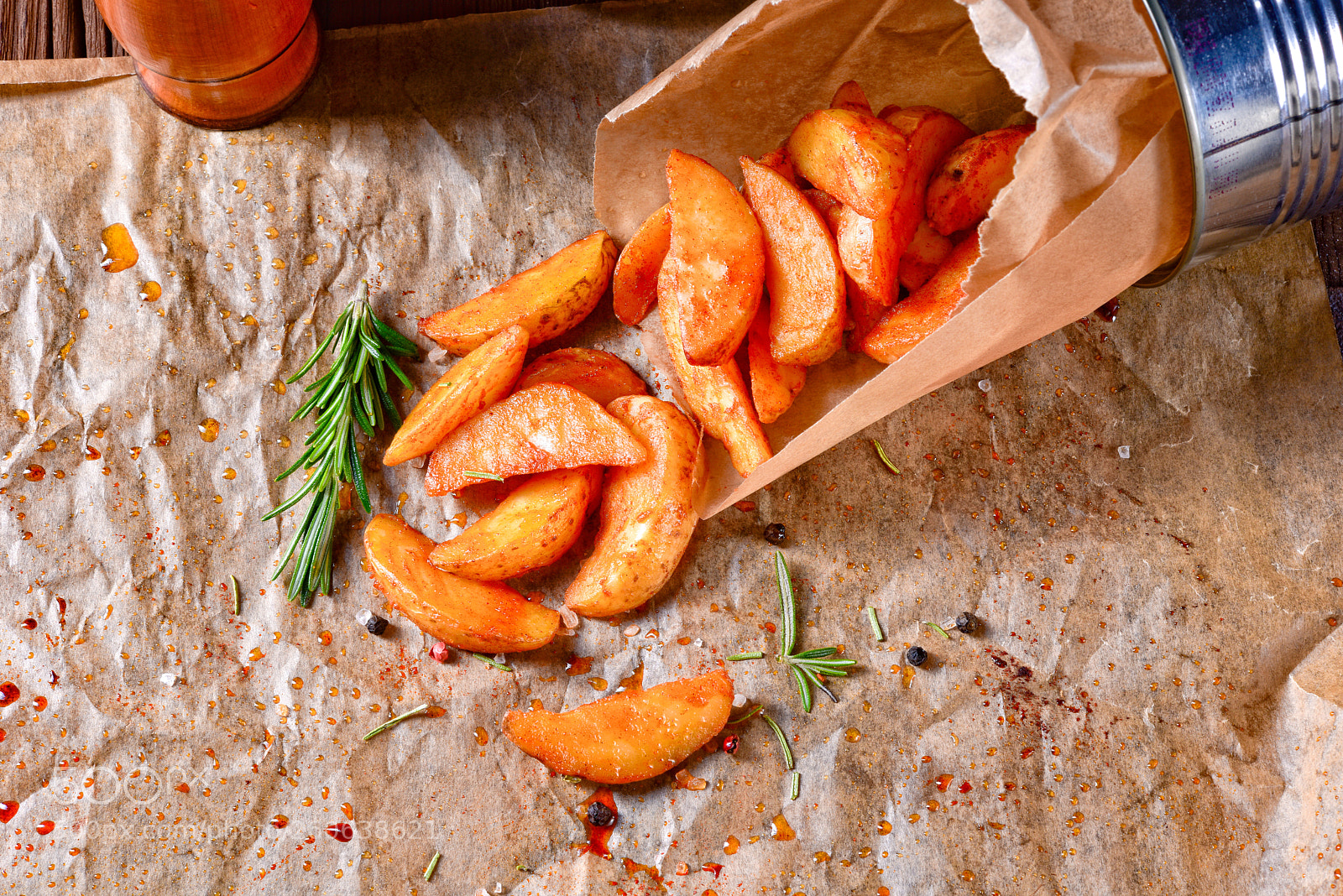 Nikon D810 sample photo. Rosemary potato wedges from photography