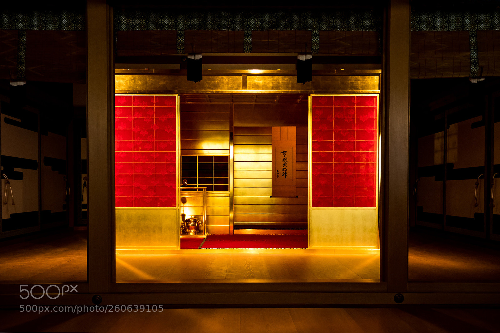Canon EOS 6D Mark II sample photo. Golden tea ceremony house photography