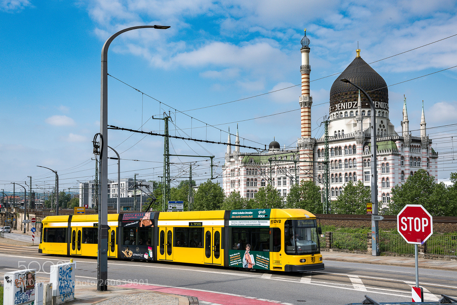 Nikon D850 sample photo. Tram in front of photography