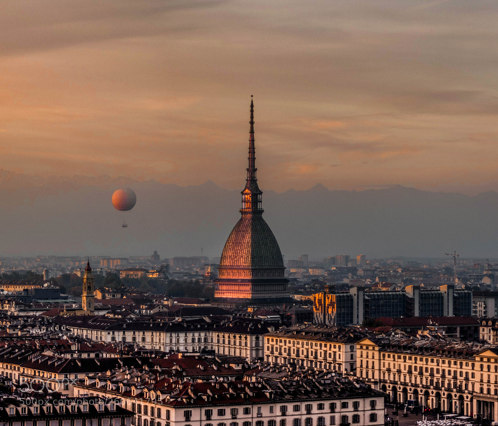 Pentax K-50 sample photo. Floating over turin photography