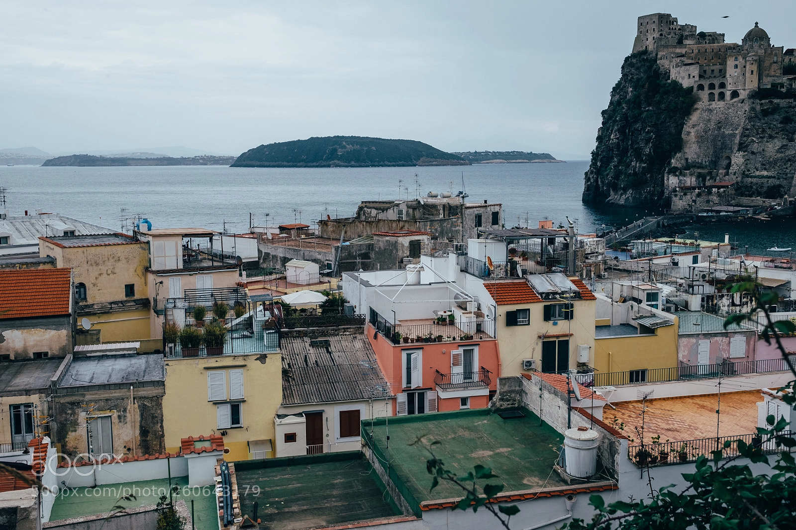 Fujifilm X-T1 sample photo. Rooftops of ischia photography