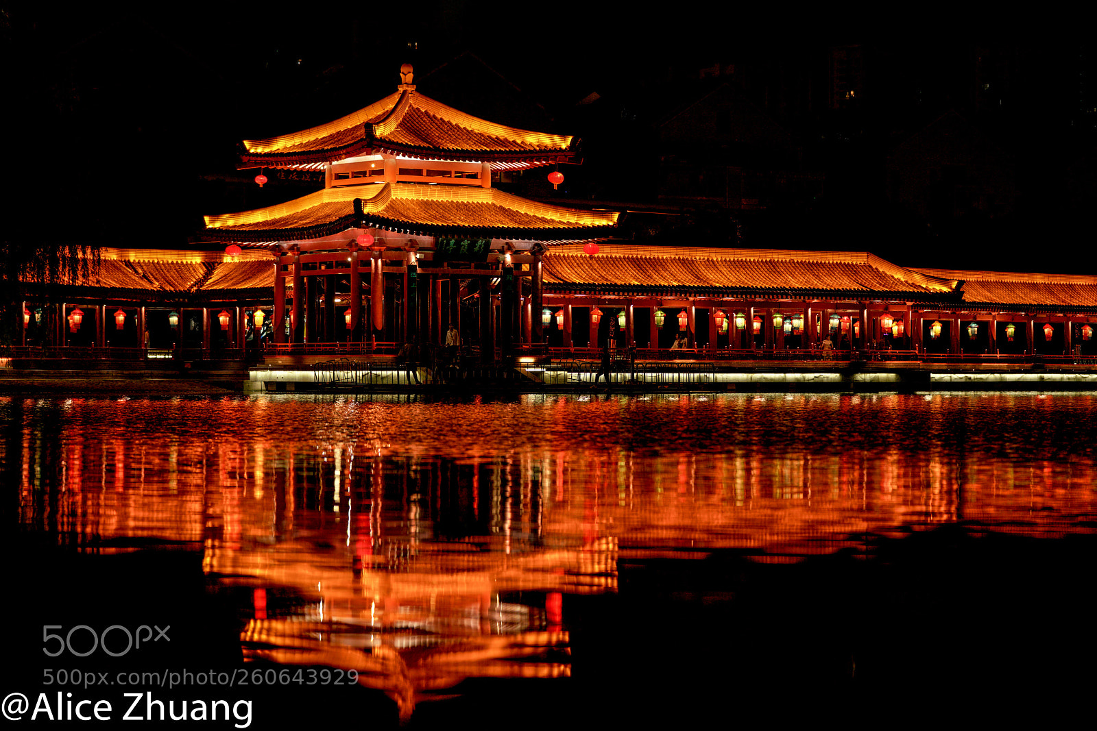 Sony a7R II sample photo. Pagoda and its reflection photography