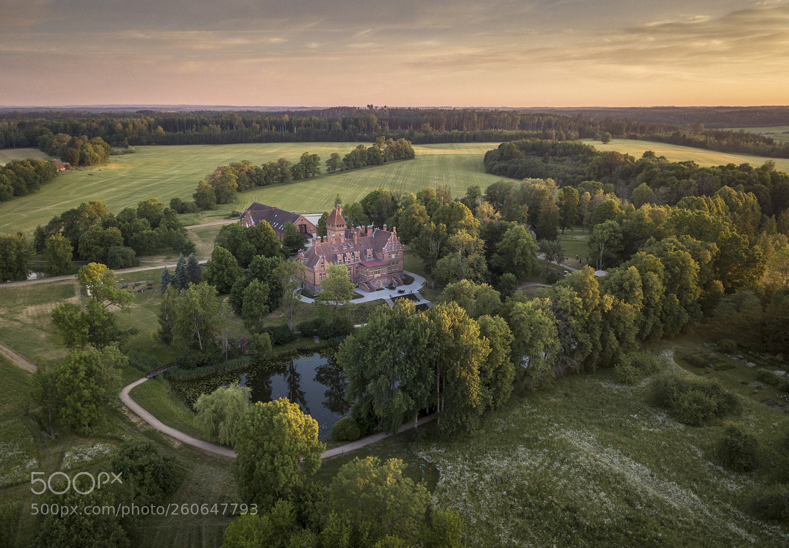 DJI FC220 sample photo. Jaunmoku castle photography