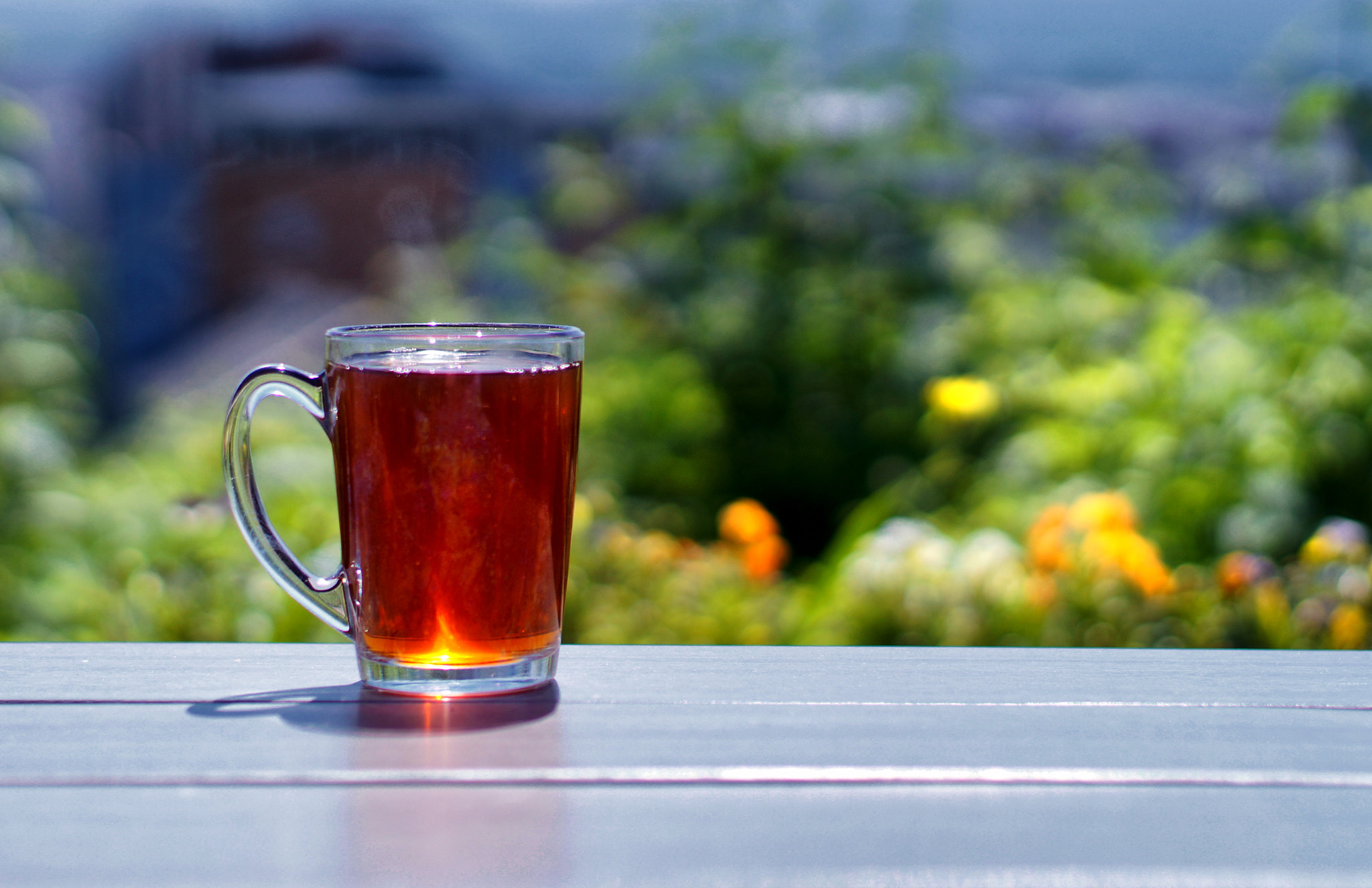 Sony SLT-A57 sample photo. Black tea in the sun photography