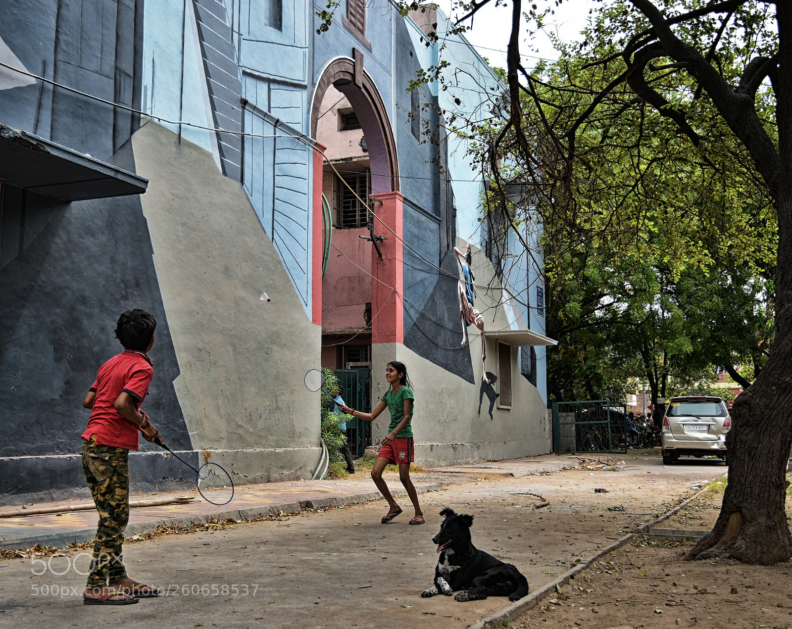 Nikon D5500 sample photo. Graffiti play children photography