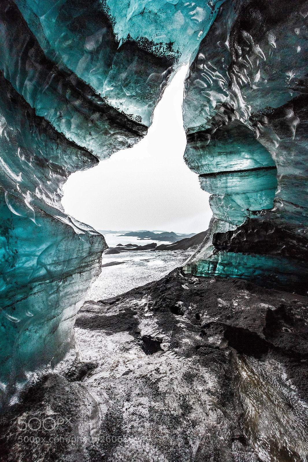 Canon EOS 7D sample photo. Ice cave portrait photography