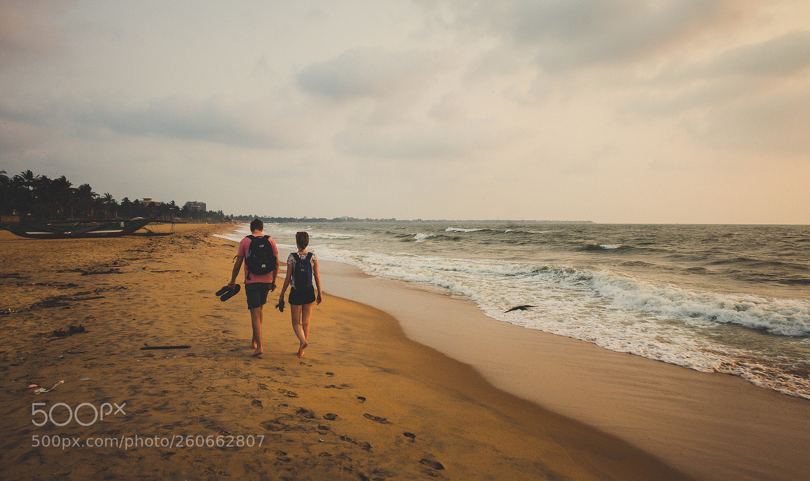 Canon EOS 70D sample photo. A couple walk along photography