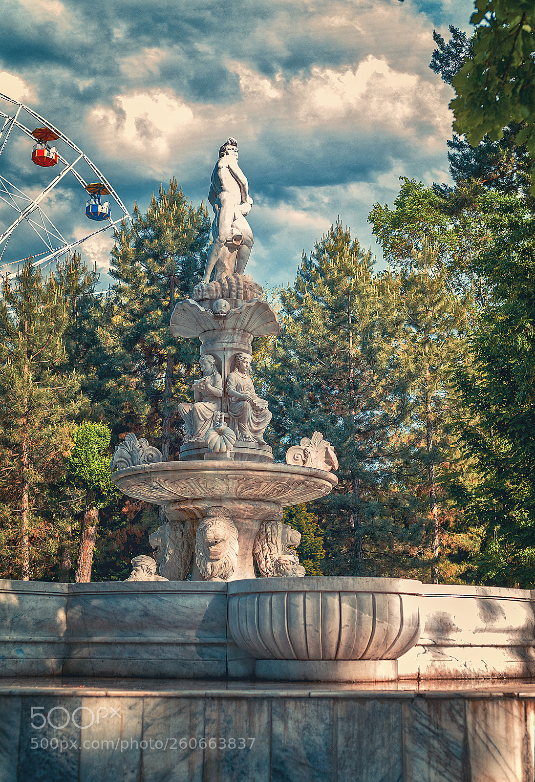 Nikon D700 sample photo. Fountain sculpture photography