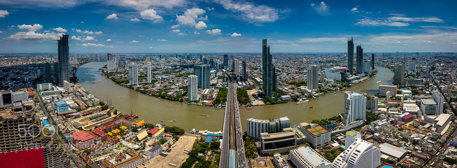 DJI FC220 sample photo. Aerial view of bangkok photography