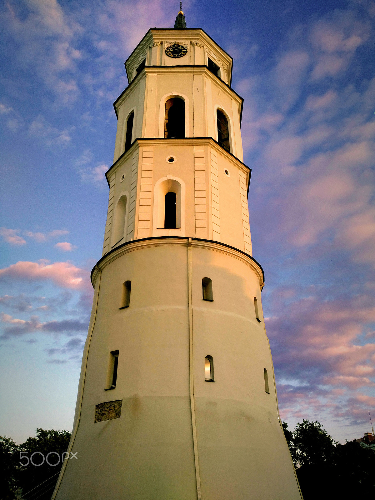 HUAWEI Honor 5X sample photo. Proud belfry in sunset shine, lithuania, vilnius photography