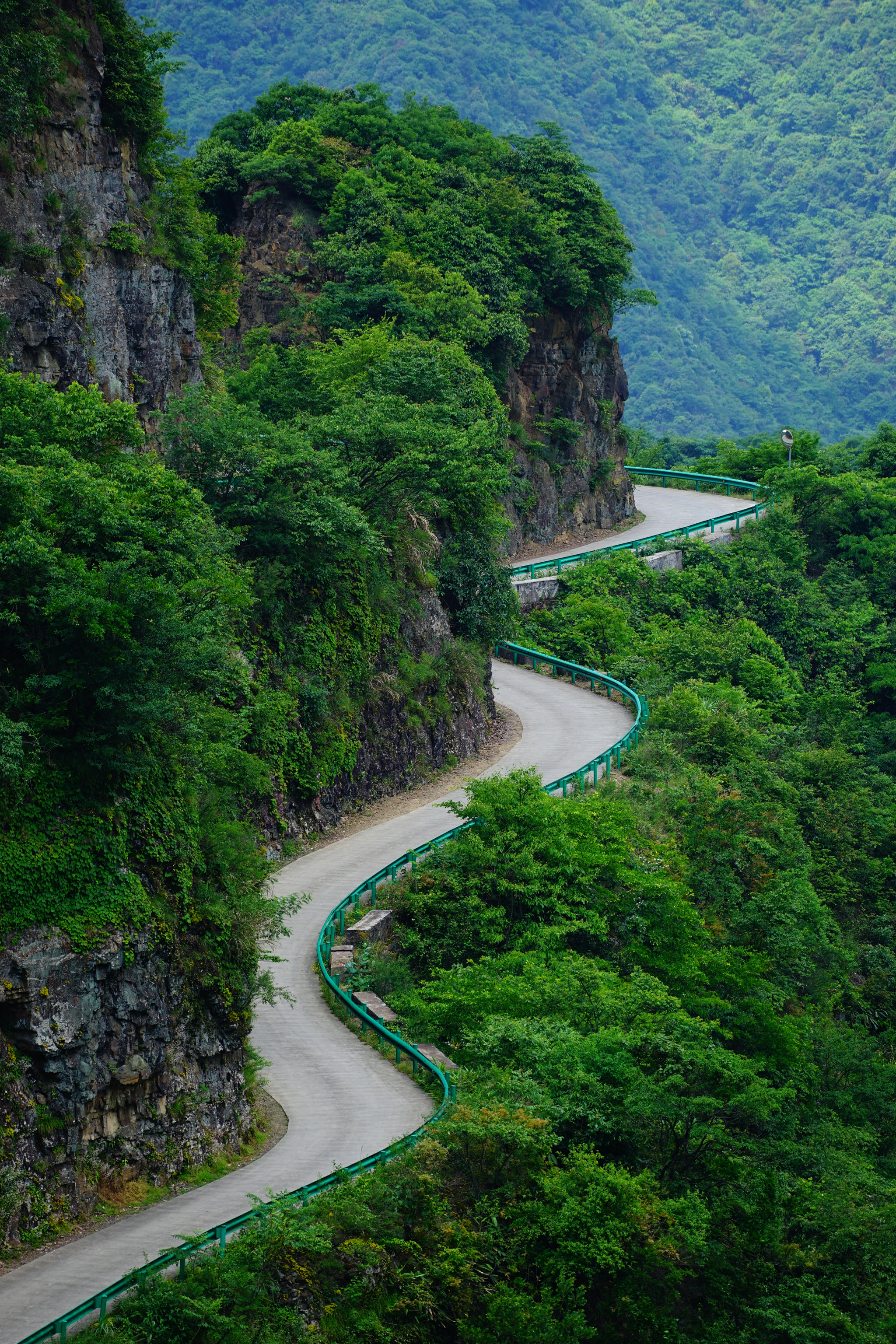 Sony a7 II sample photo. Mountain road photography