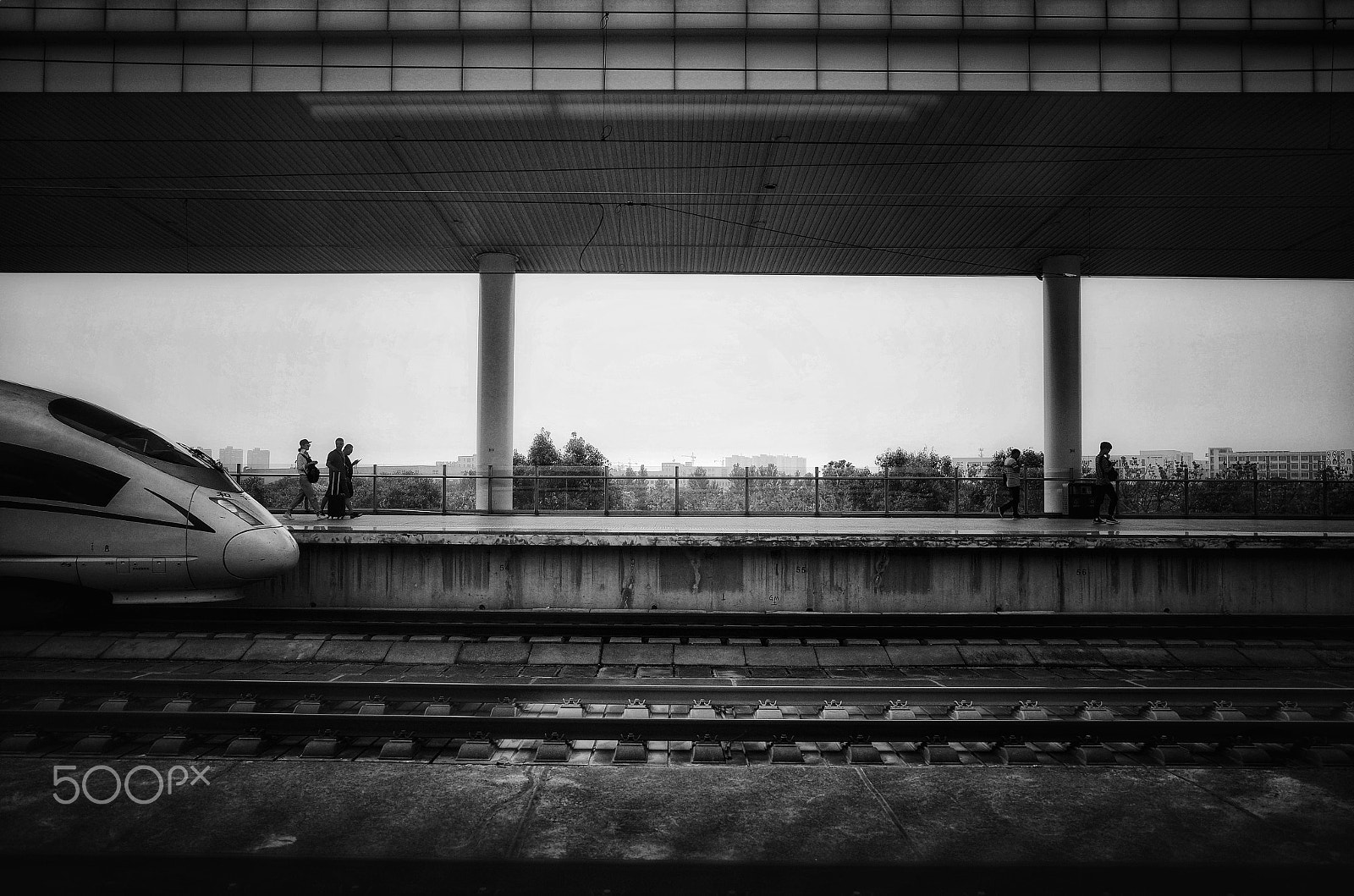Ricoh GR sample photo. Highspeed railway.jpg photography