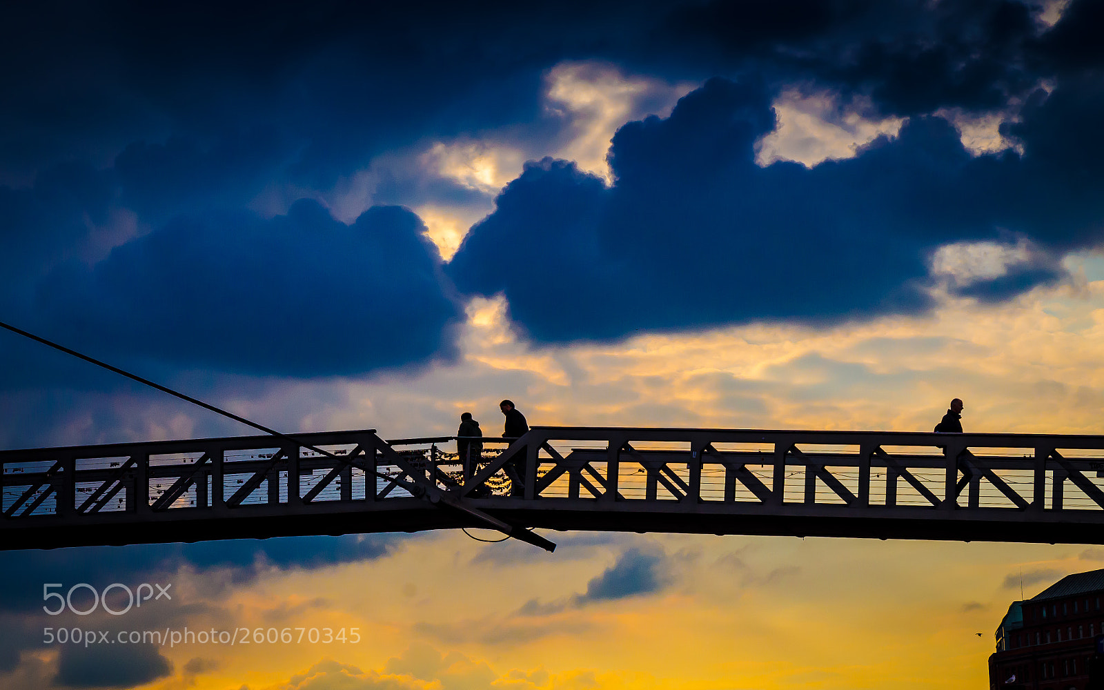 Nikon D7000 sample photo. Sunset bridge walk photography