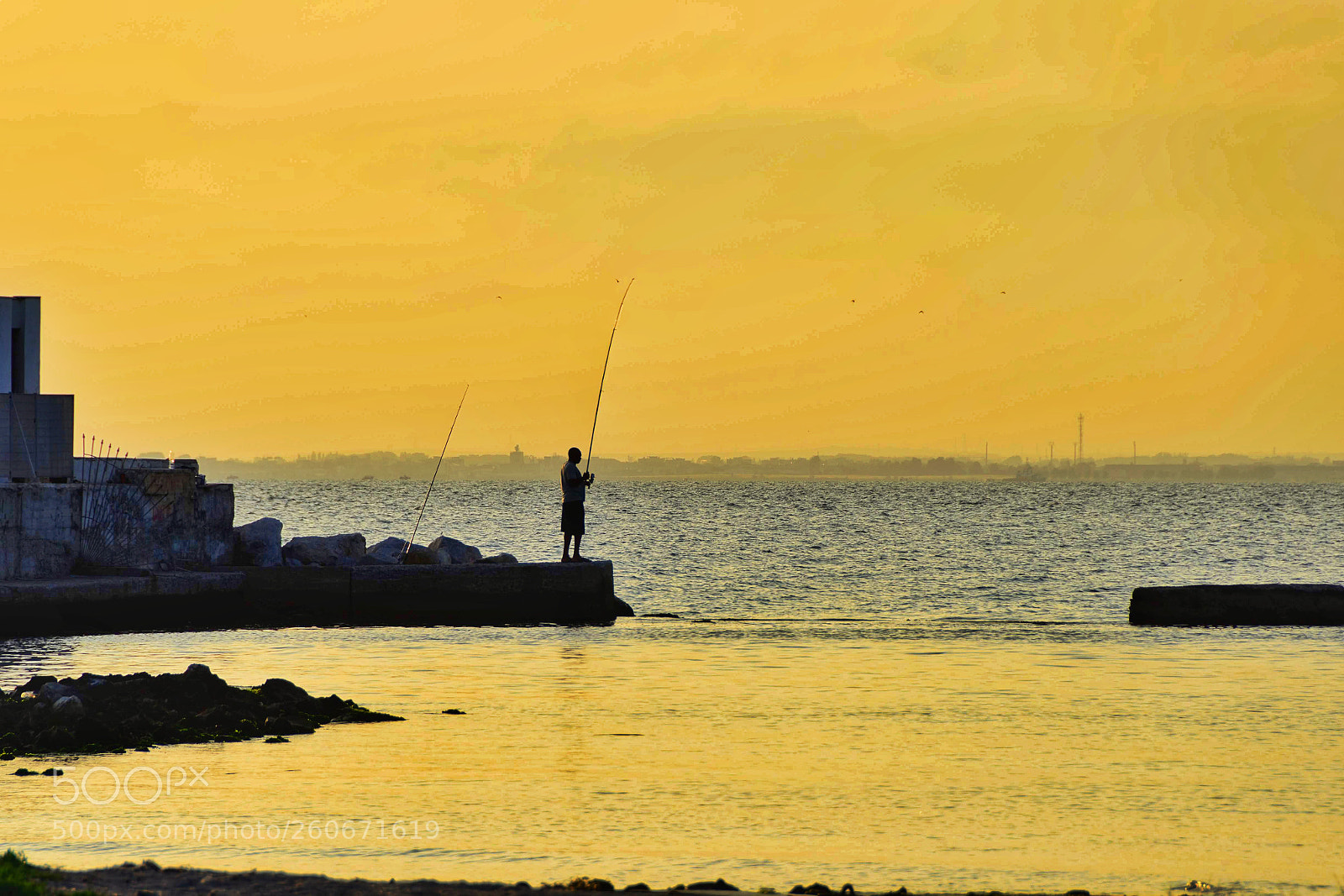 Nikon D5500 sample photo. Lonely fisherman photography
