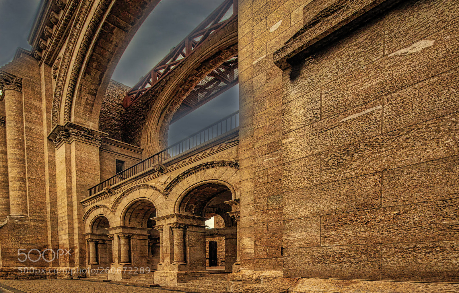 Pentax K200D sample photo. Architectural strength photography
