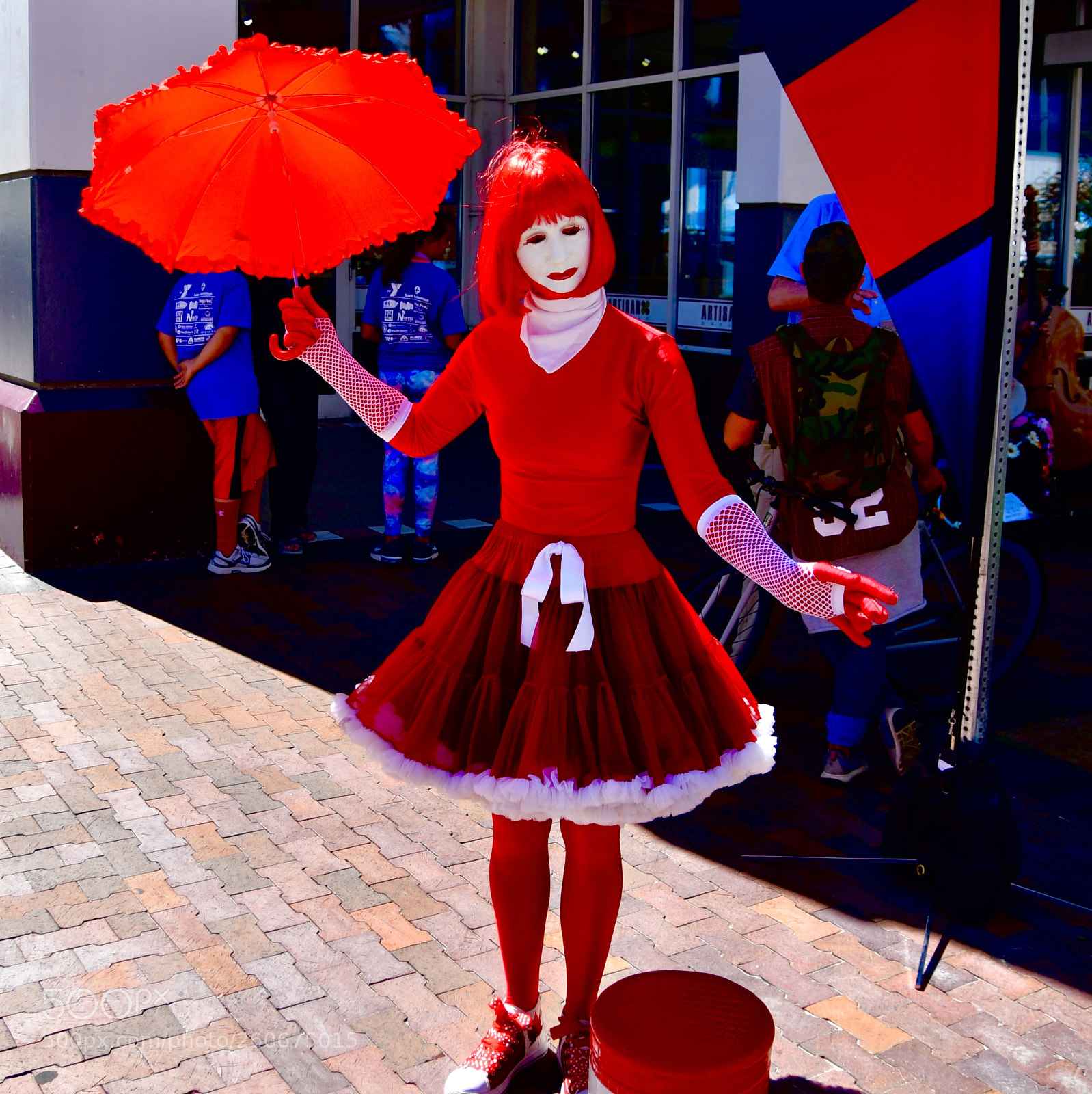Nikon D500 sample photo. Red girl photography