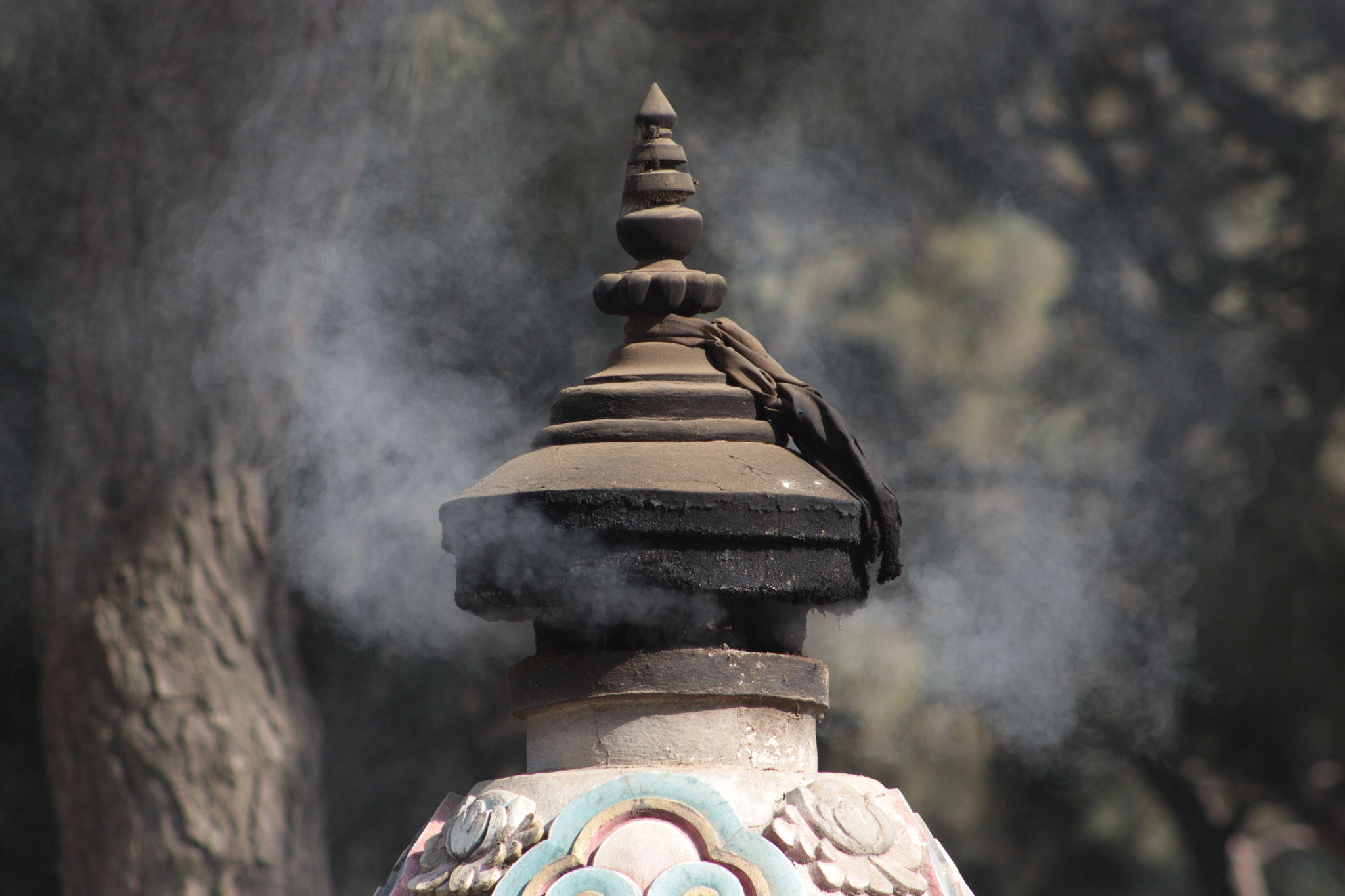 Canon EF 75-300mm f/4-5.6 sample photo. Smoke photography