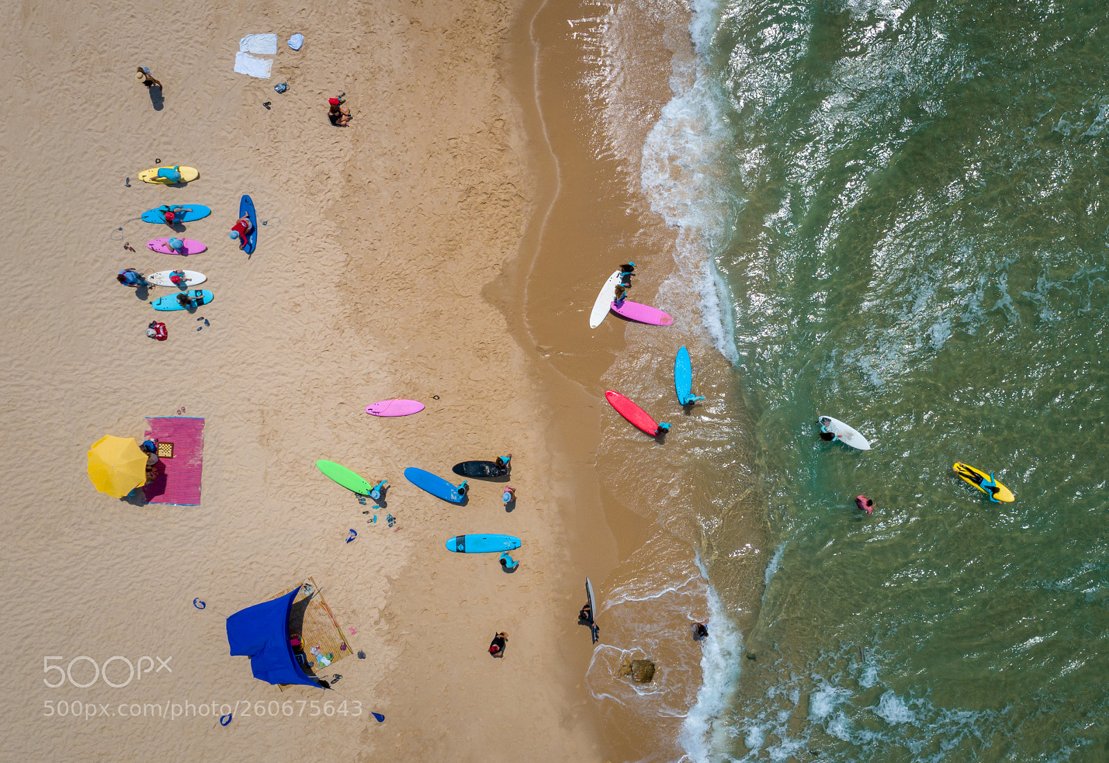 DJI FC6310 sample photo. Surf school photography