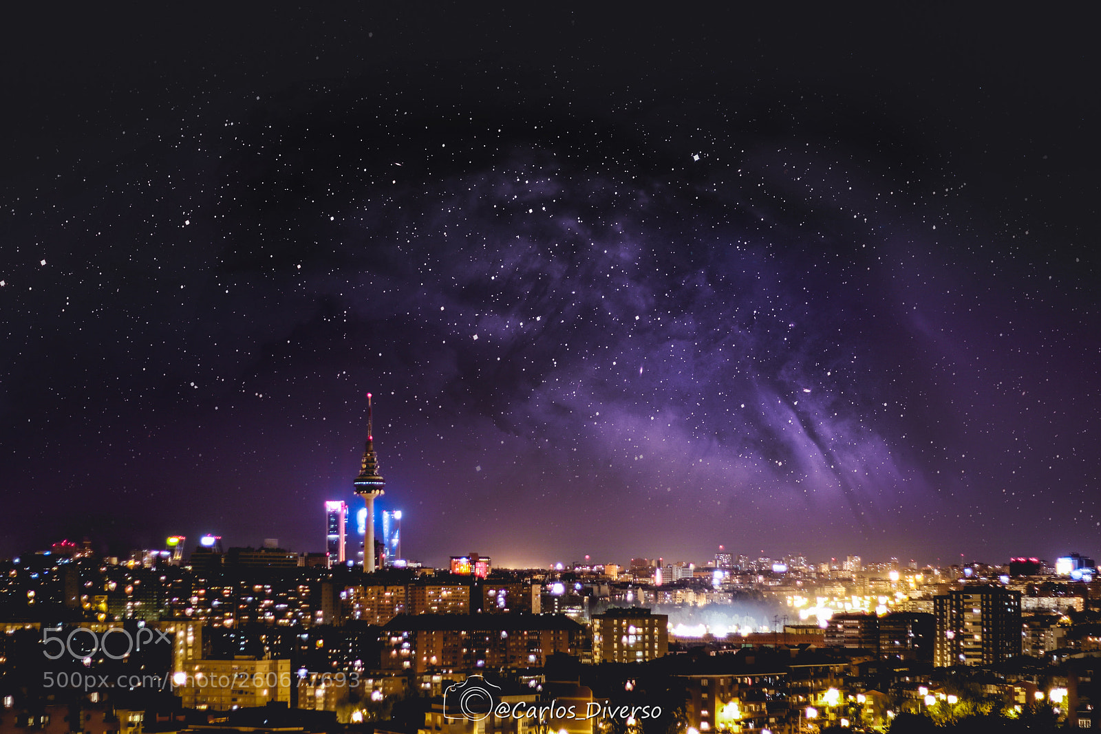 Canon EOS 750D (EOS Rebel T6i / EOS Kiss X8i) sample photo. Madrid night photography