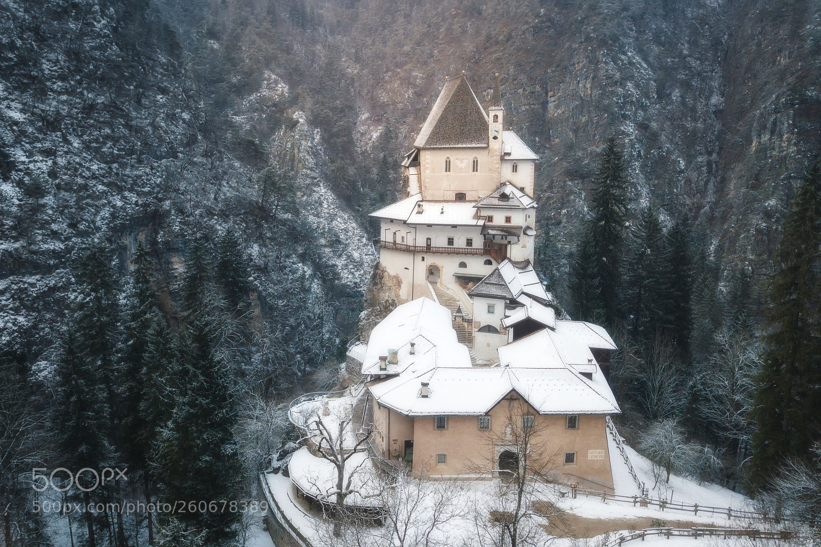 DJI FC220 sample photo. Santuario di s.romedio photography