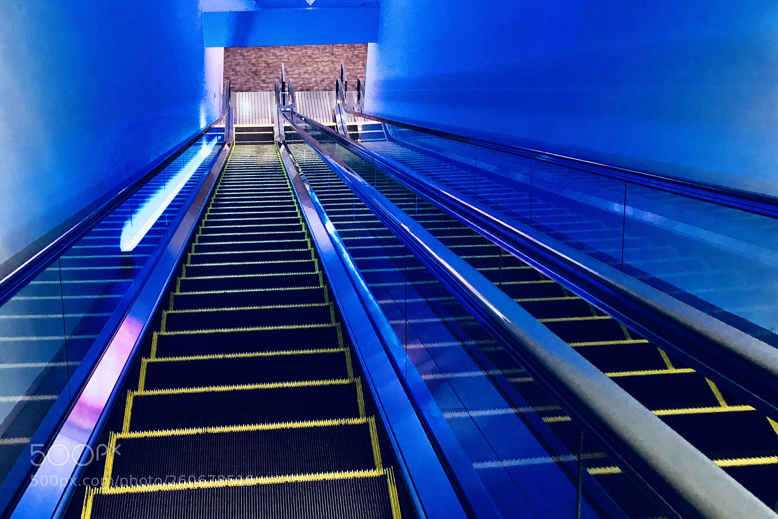 Apple iPhone 8 sample photo. Blue tunnel photography