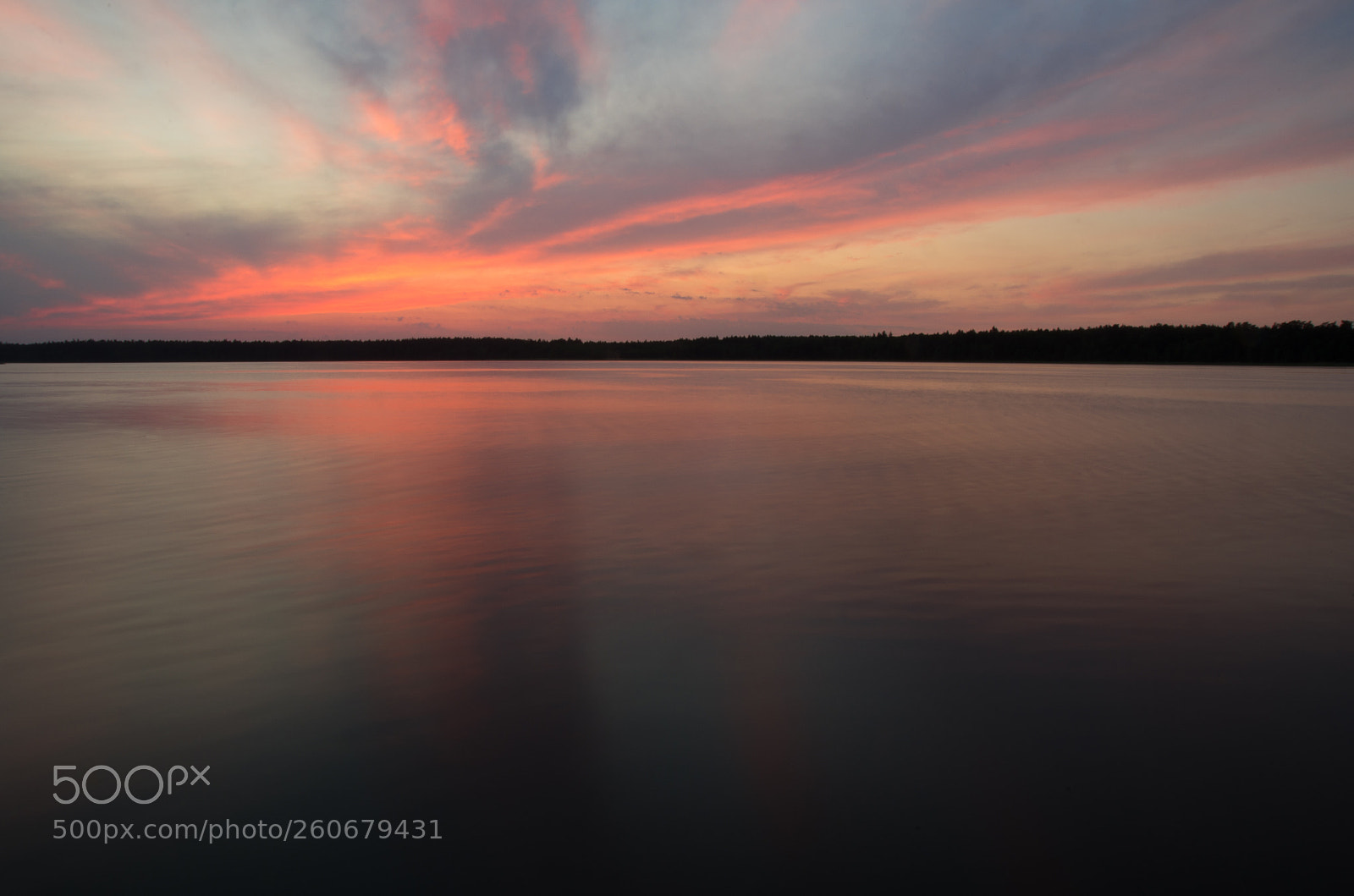 Pentax K-5 sample photo. Sunset over lake necko photography