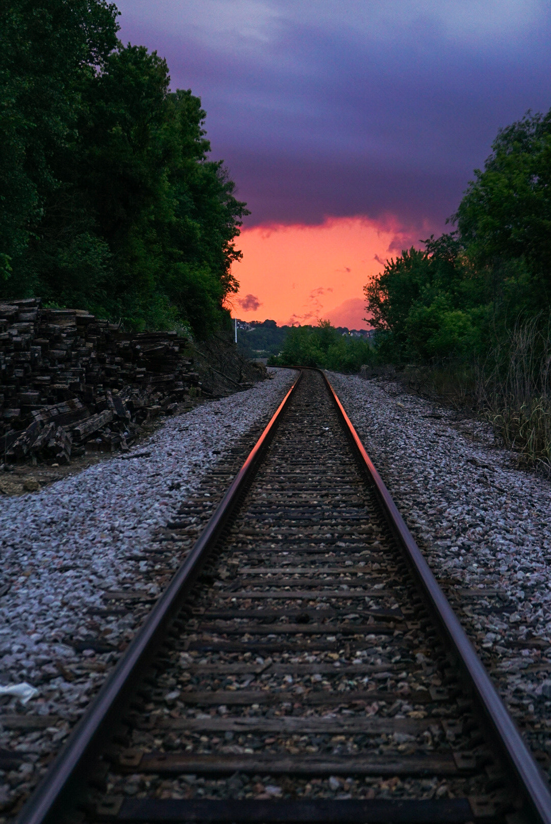 Sony a7S sample photo. Sunset tracks photography