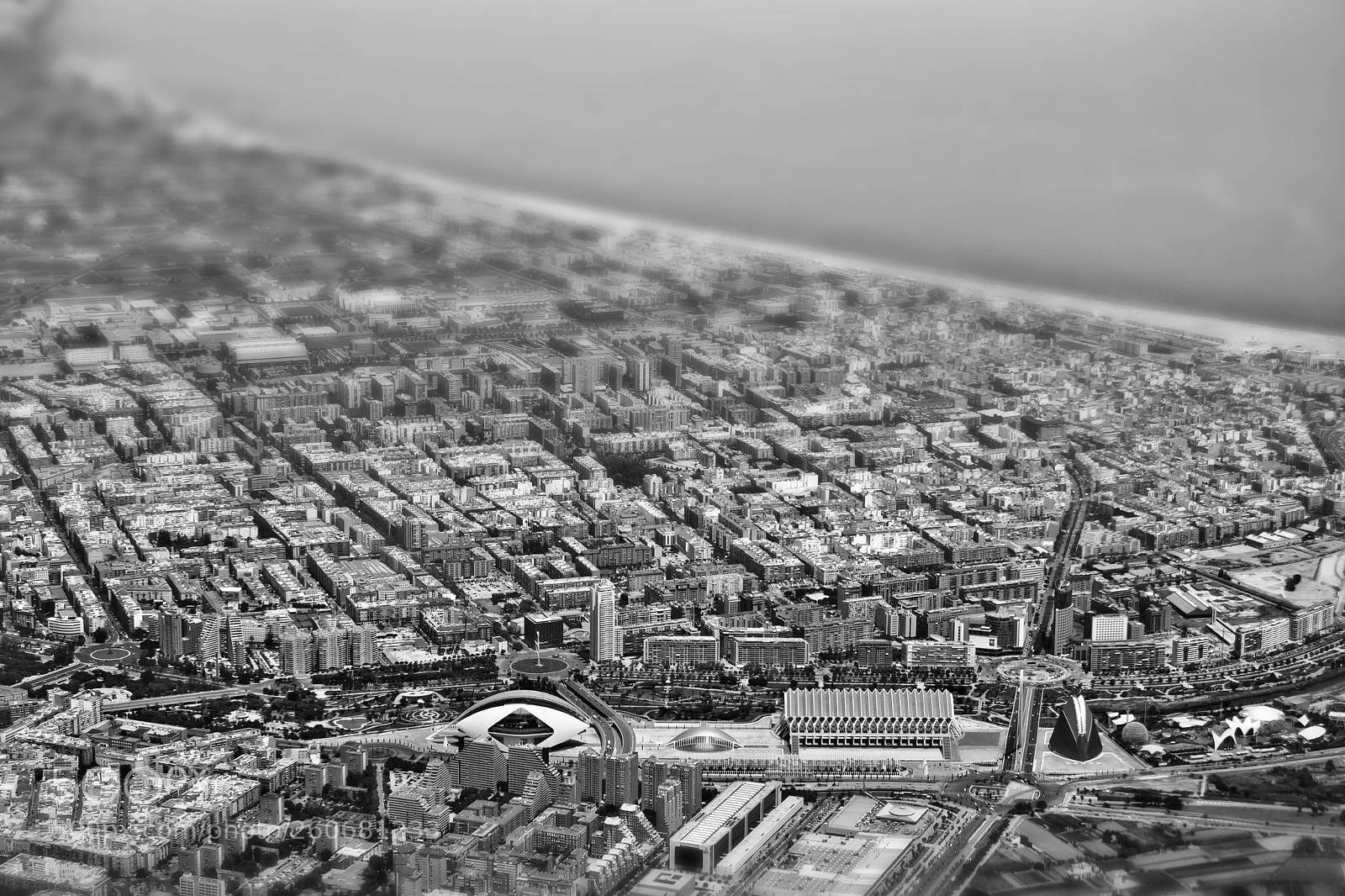 Nikon D3100 sample photo. Valencia from the air photography