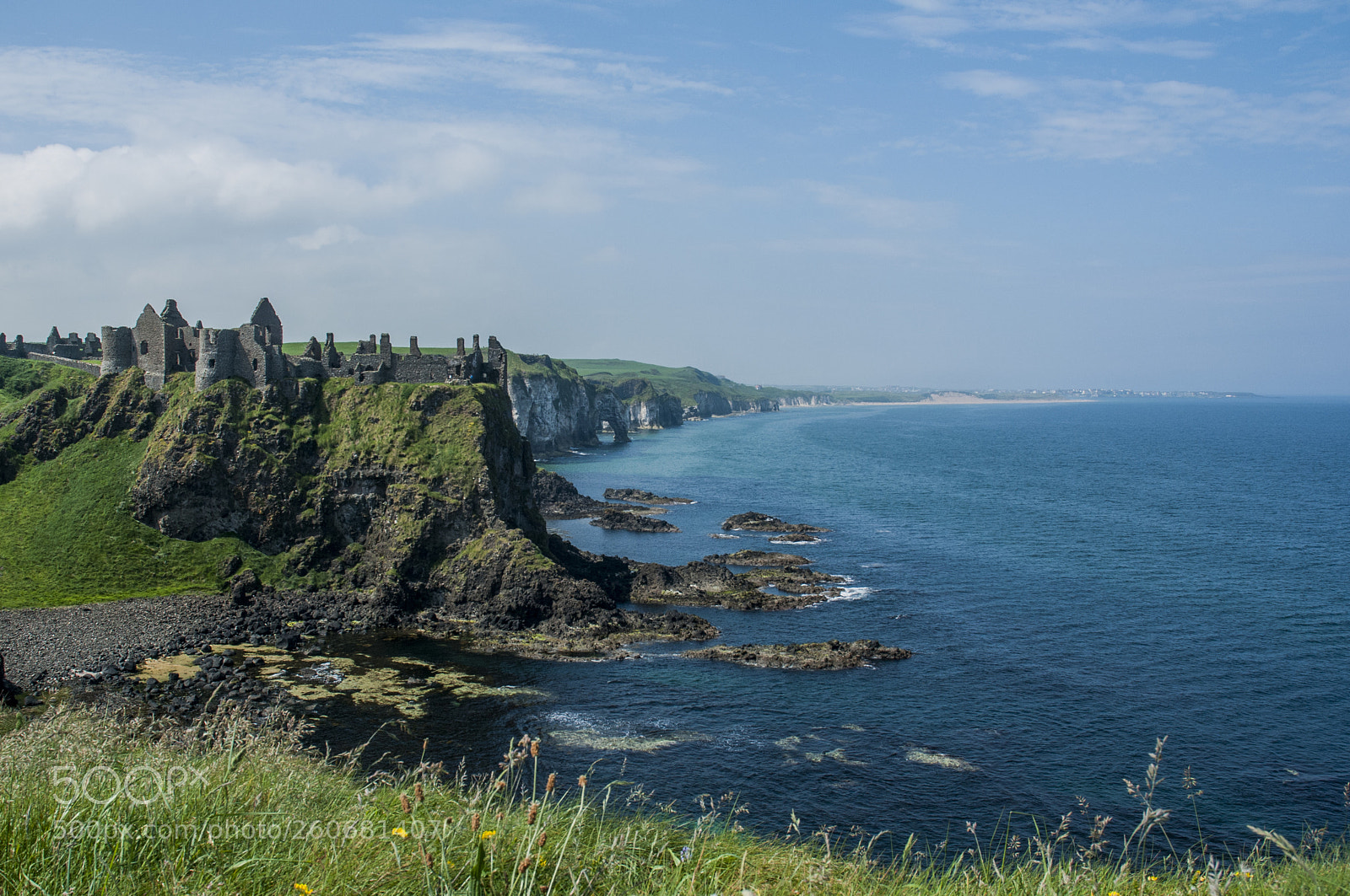 Nikon D300S sample photo. Dunluce castle photography