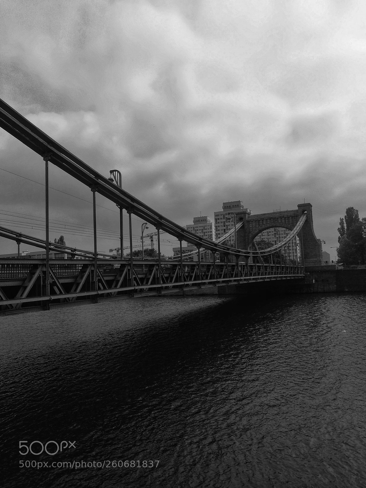 HUAWEI P9 sample photo. Hanging bridge in wroclaw photography