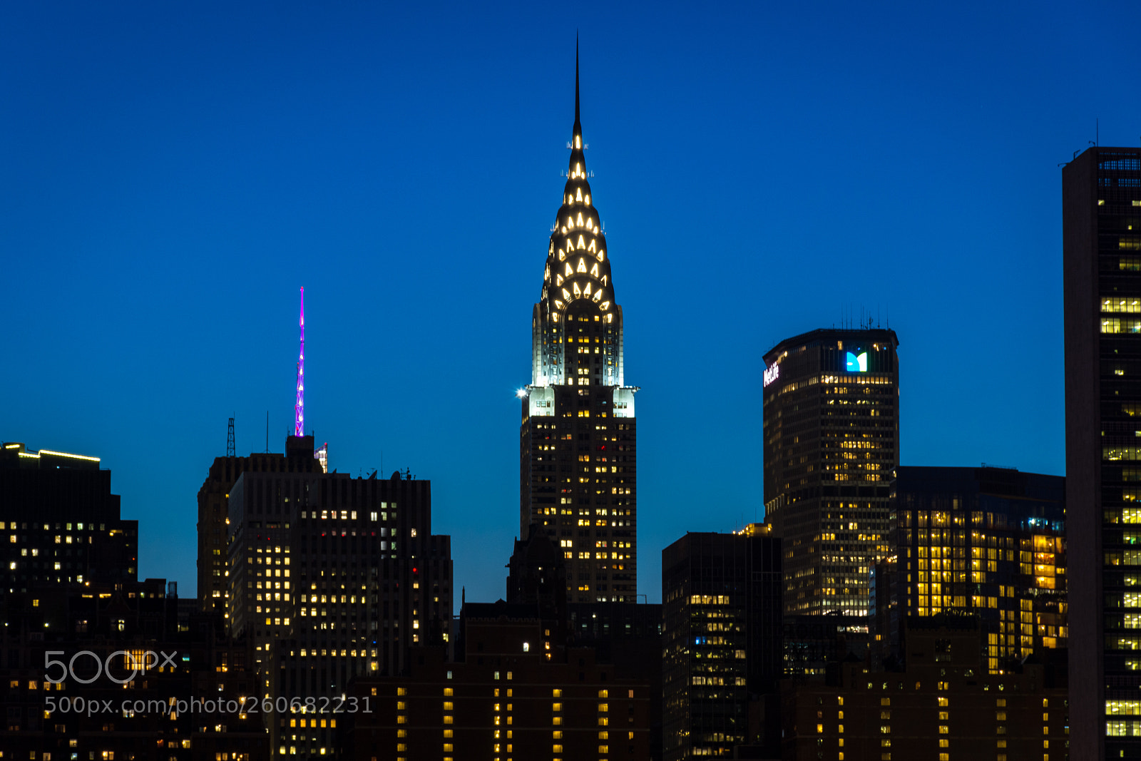 Nikon D7200 sample photo. Chrysler building (blue hour) photography