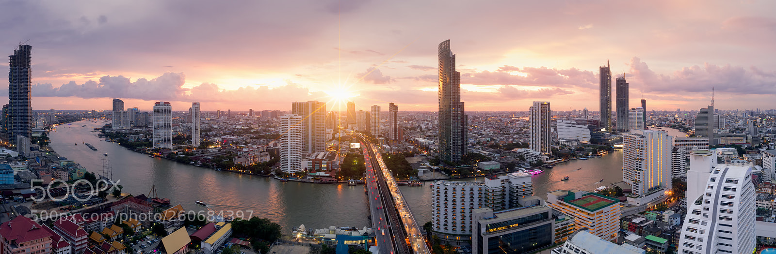 DJI FC6310 sample photo. Aerial view of bangkok photography