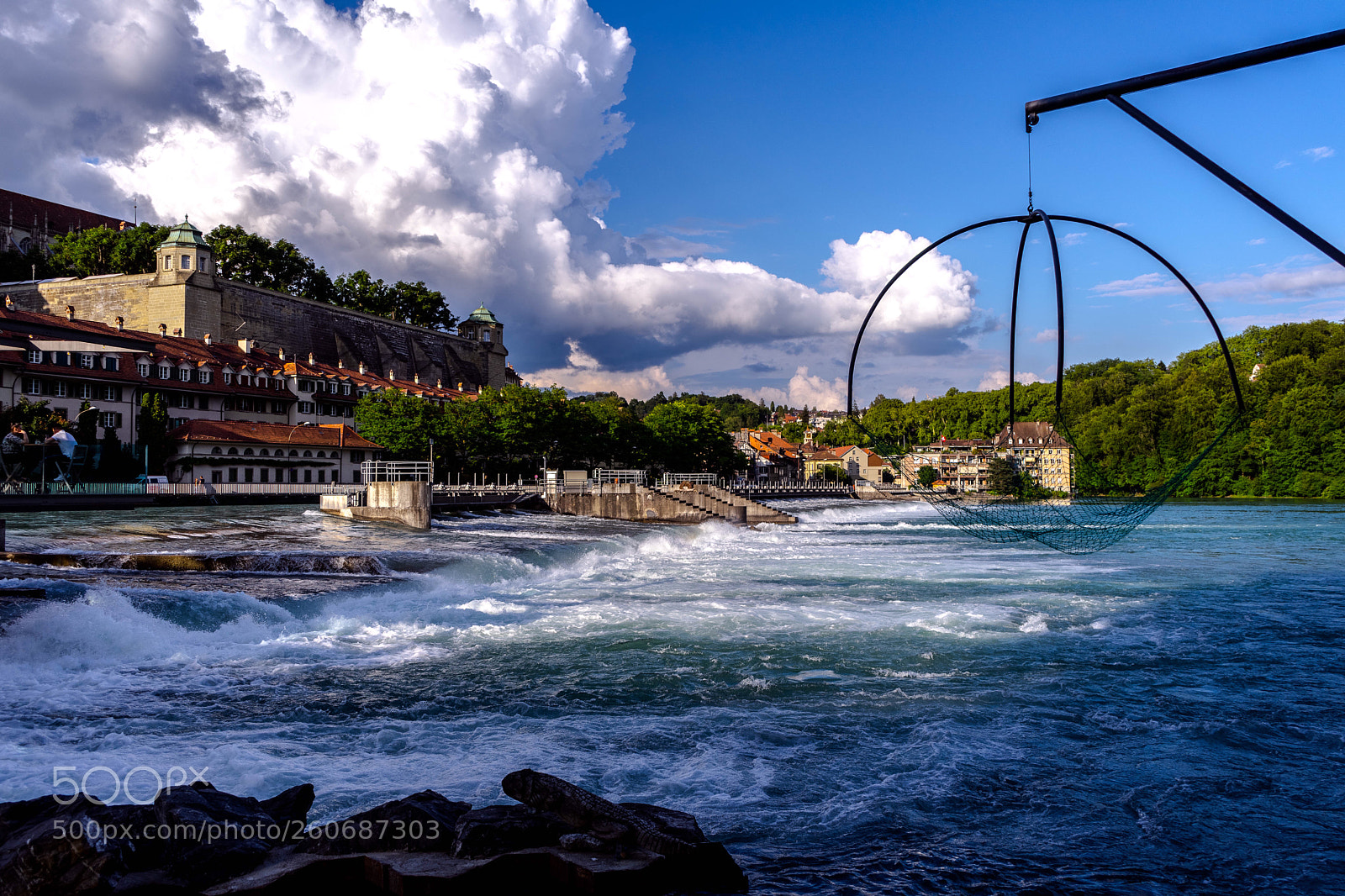 Sony a7 II sample photo. Bern waterfront photography