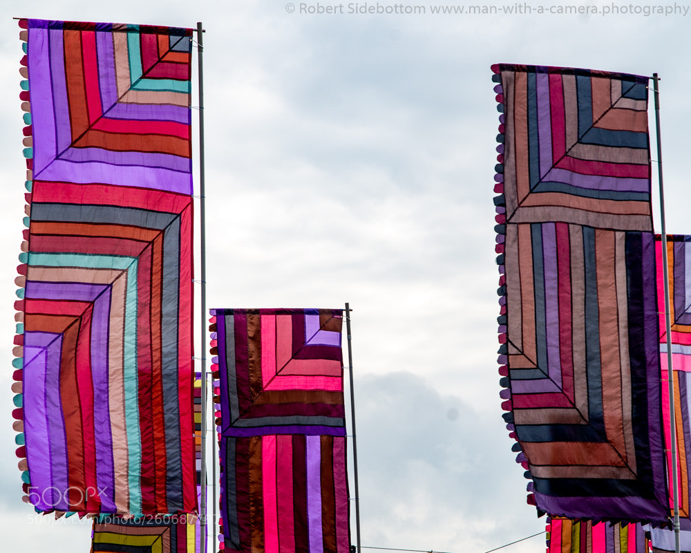 Pentax K-30 sample photo. Flags, big church day photography