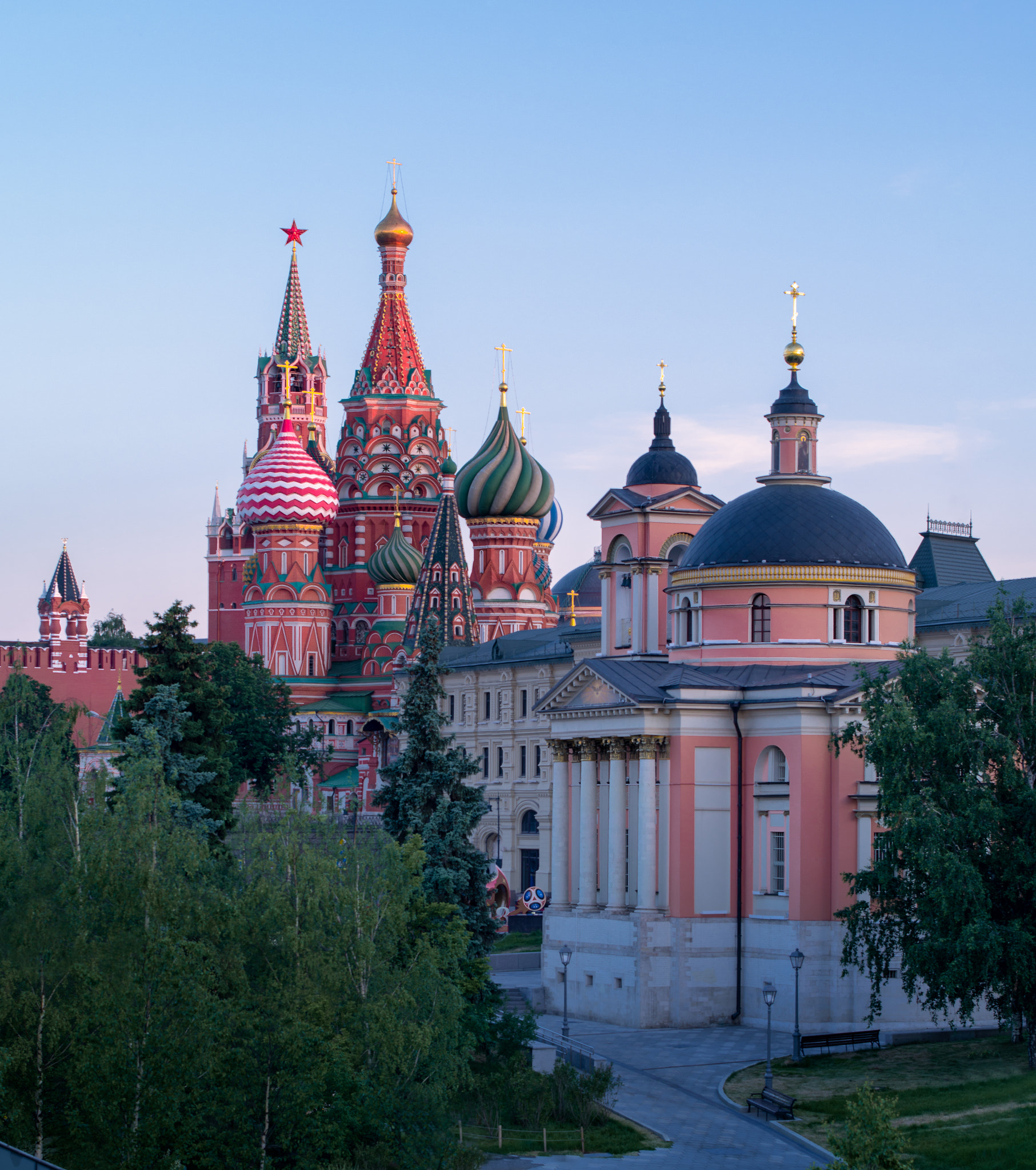 Pentax 645D sample photo. View of the moscow kremlin, st. basil's cathedral photography