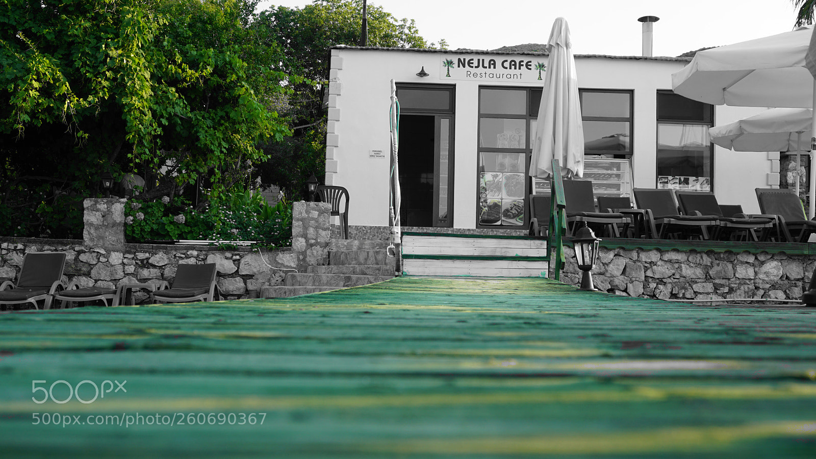 Sony a6000 sample photo. Green cafe photography