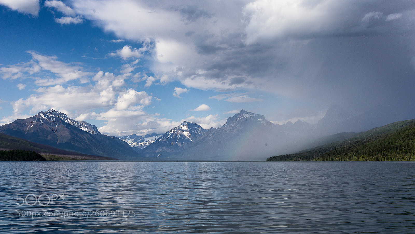 Canon EOS 600D (Rebel EOS T3i / EOS Kiss X5) sample photo. Storm over lake mcdonald photography